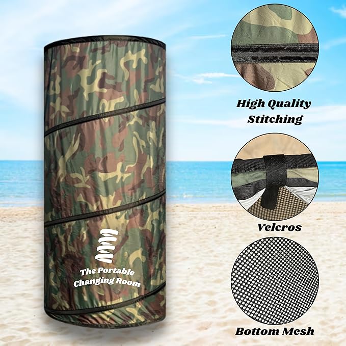 Portable Changing Room, Pop Up Pod - Privacy Tent, Dressing Room Tube or Portable Toilet Stall with Carry Bag for Camping, Beach, or Outdoor by The Portable Changing Room