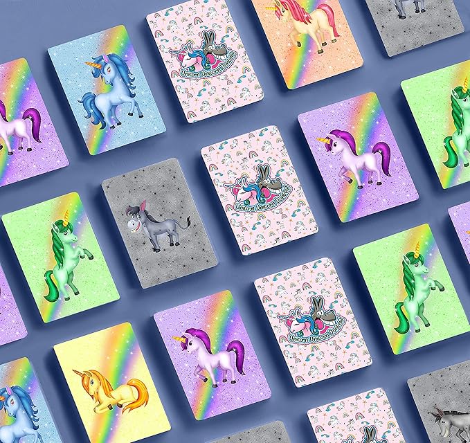 Unicorn Unicorn Donkey! - Fun Card Game for Kids & Families. Corral as Many Magical Unicorns as You Can, but Beware of Those Dorky Donkeys | 2-6 Players | Ages 4+ | from PBN'J Games