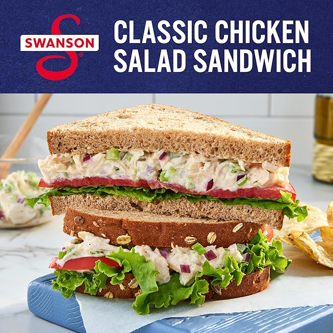 Swanson White Premium Chunk Canned Chicken Breast in Water, 12.5 OZ Can (Pack of 6)