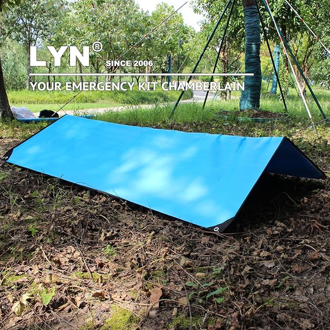 LYN Heavy Duty Emergency Blanket Survival Gear Waterproof Insulated Blanket Emergency Tarp for Camping, Hiking, Bushcraft