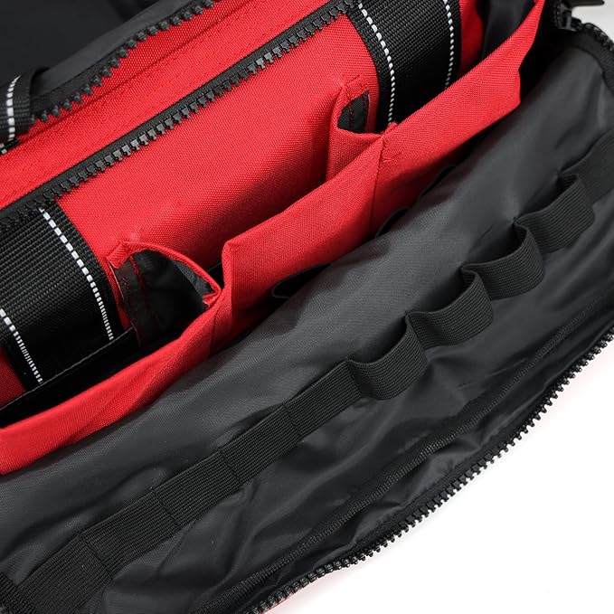 Lightning X Modular Large EMT Medic First Responder EMS Trauma Jump Bag w/Embroidered Name - RED