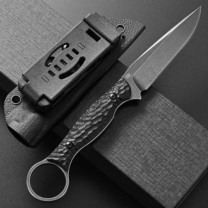 GTK344 Fixed Blade Knife D2 Steel Blade Full Tang G10 Handle Small EDC Tool Fix Knifes for Camping Survival Outdoor