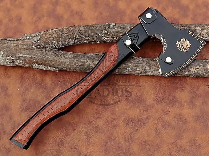 | Exquisite Handmade Viking Axe - Ideal for Collectors & Enthusiasts | Authentic, Artisan-Crafted | Medieval Styled Axe with Durable and Robust High Carbon Steel (GC-AX02)