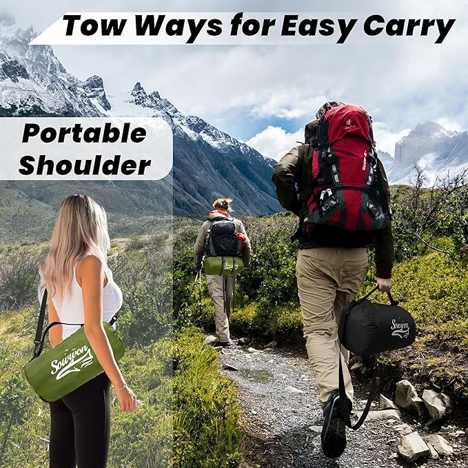 Waterproof Outdoor Blanket 82”X 55” Packable, Stadium Blankets for Camping with Sherpa Fleece Lining, Large Windproof Emergency Throw Mat for Garss Picnic Hiking Road Trip, Machine Washable, Green