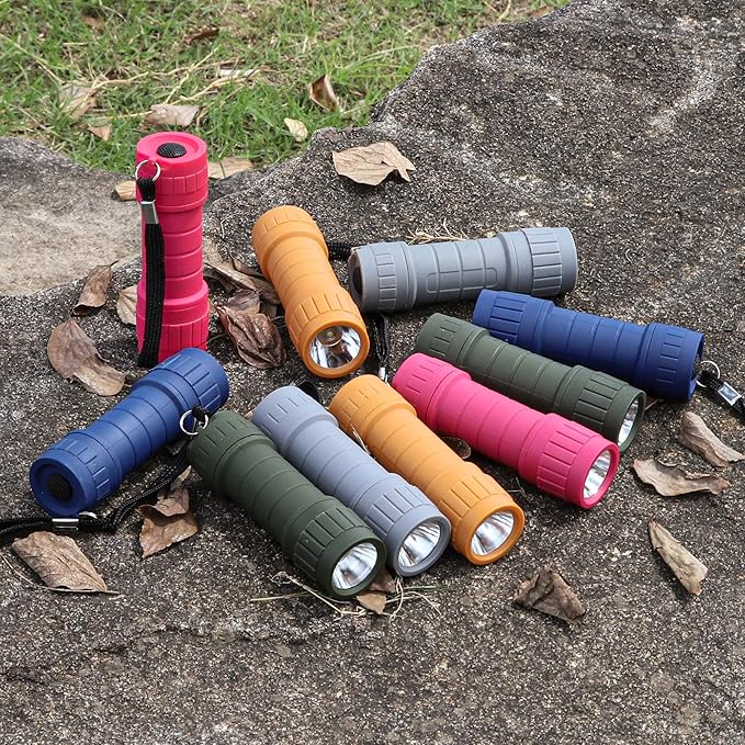 20-Pack Small Flashlights Set, Super Bright 100 Lumen LED Flashlight Pack with 60-Piece AAA Batteries Included, Mini Flashlight, Outdoor Flashlight for Camping, Hiking, Emergency
