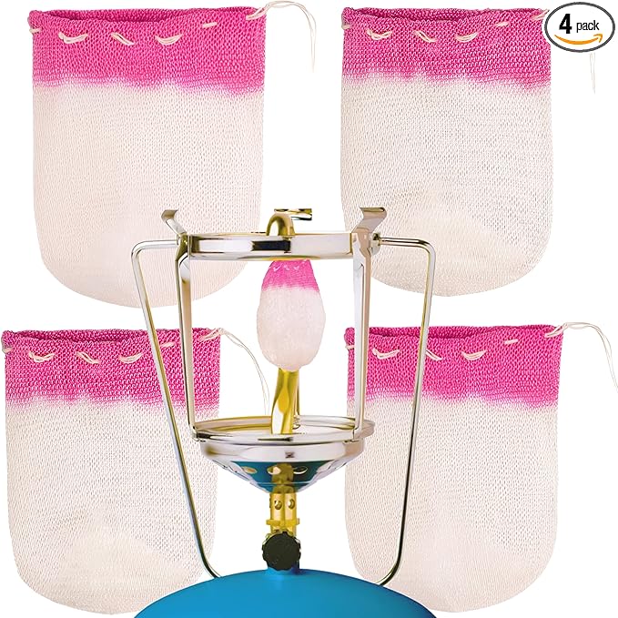 Propane Lantern Mantles - U Shape Mantles for Gas Lamp Oil Gas Lantern Covers for Outdoor Camping & Emergency Lighting | Long-Lasting, Bright Light Output 4 Pcs