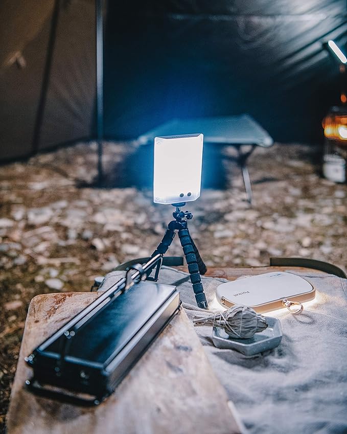 CLAYMORE 3Face Mini (Moss Green) - Lightweight and Portable LED Area Light for Outdoors, Camping, Tent, Emergency, and Industrial Use. Rechargeable Lantern with USB-C, Up to 60 Hours Battery Life.
