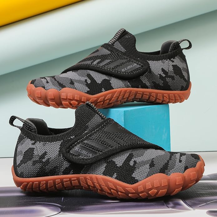 KUBUA Kids Hiking Water Shoes Boys Girls Barefoot Shoes Multifunctional Tennis Sneakers Toddler Little Big Kid