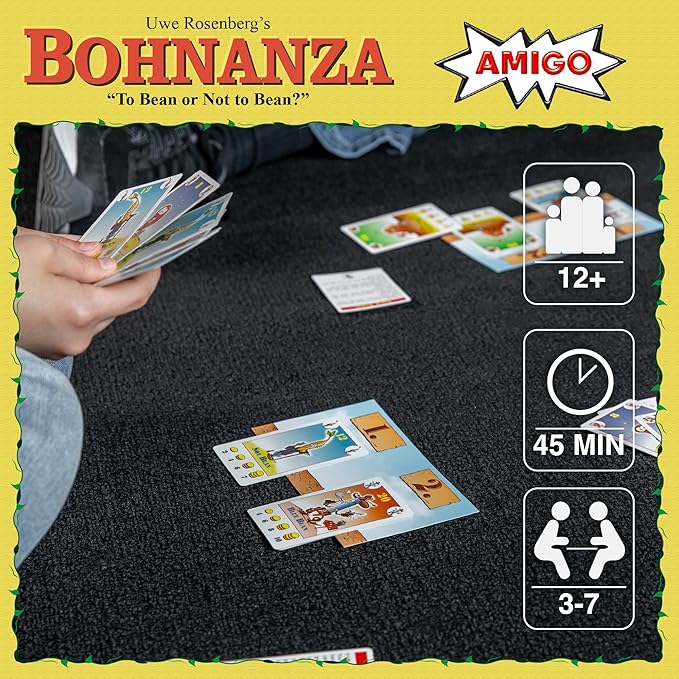 Amigo Games Bohnanza Classic Card Game ??Plant & Harvest Your Beans in This Exciting Strategic Game That is Fun for the Whole Family ??For Kids & Adults Ages 12 & Older