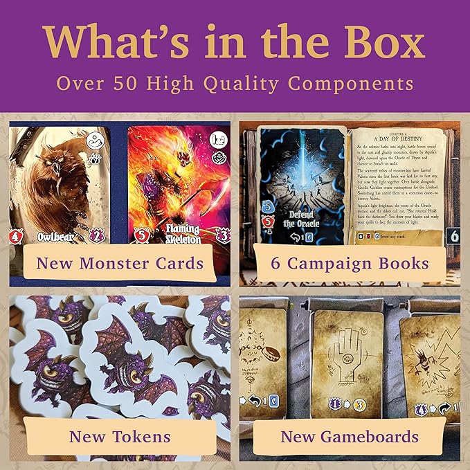 Valeria Card Kingdoms Darksworn Expansion: Cooperative Saga Adventure Board Game - Daily Magic Games