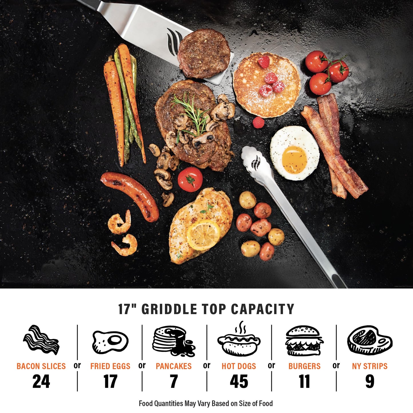 Blackstone 1814 Propane Gas Griddle, 17 Inch, Black