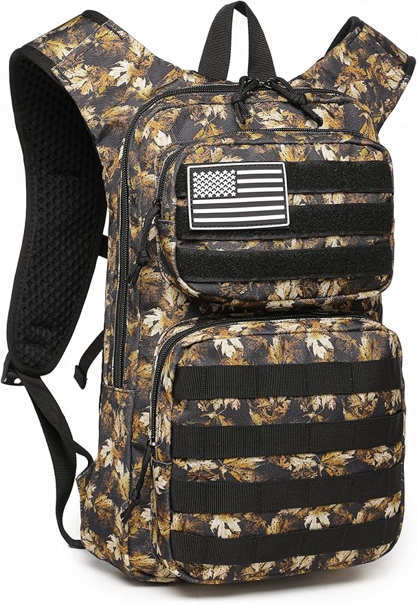wotony Hydration Backpack with Water Bladder for Hiking Tactical Hydration Pack for Men Women Molle Water Backpack for Hiking