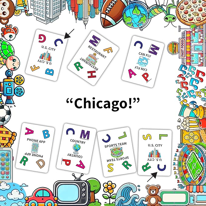 Catchpair - Quick-Thinking Word & Category Card Game - Easy to Learn Word Games for Adults and Families - 9+ Ages 2-6 Players 10-15 Mins