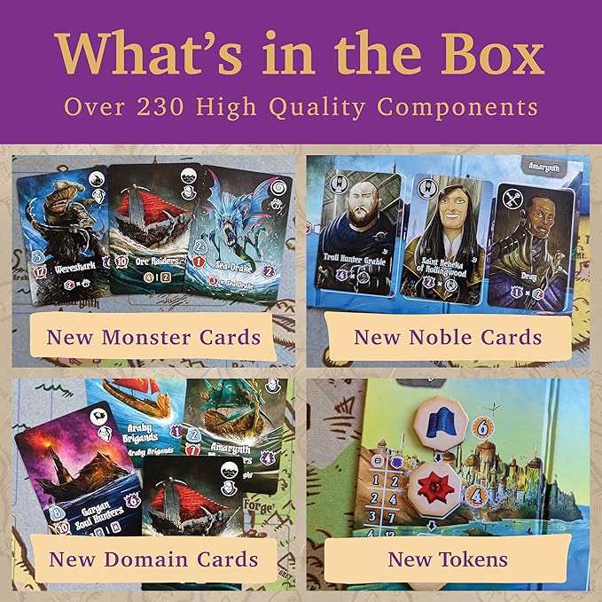 Valeria Card Kingdoms Crimson Seas Expansion: Strategic Map Exploration Board Game - Daily Magic Games