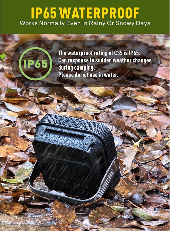 30000mAh LED Camping Lantern,Rechargeable Tent Light, QC3.0/22.5W, 1600LM, 4-Color Switch, IPX5 Waterproof Outdoor Light for Power Failure,Emergency,Camping,Hiking (Black-2)