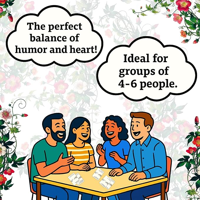 Flip & Tell - Conversation & Storytelling Activity for Friends & Family That Flips Between Hilarious and Heartfelt - Ideal for 4-6 Players - 200+ Prompts