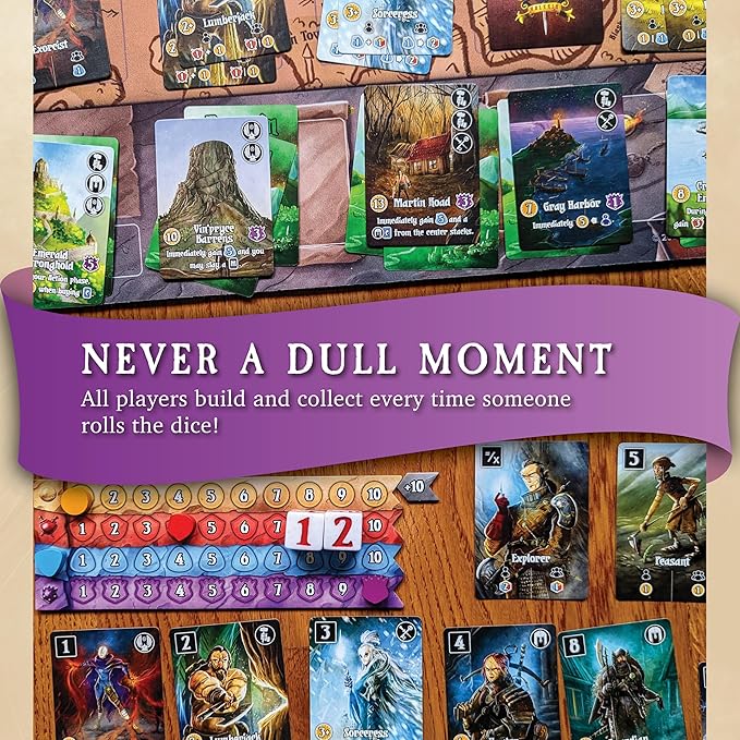 Valeria Card Kingdoms Board Game - Strategy & Dice Rolling with Resource Management - Fun for Teenagers, Adults, Family Game Night - Ages 10+, 1-5 Players