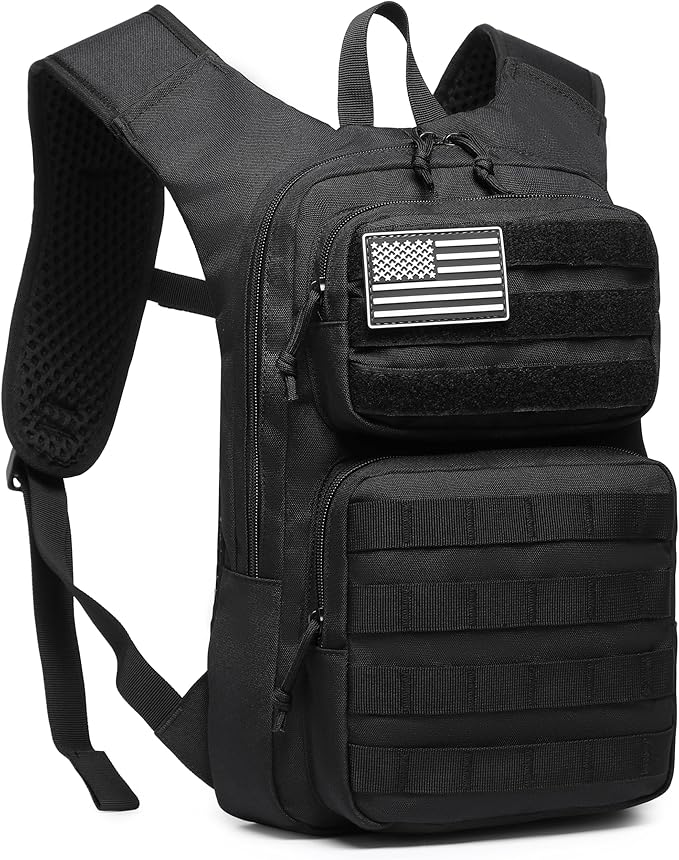 wotony Hydration Backpack with Water Bladder for Hiking Tactical Hydration Pack for Men Women Molle Water Backpack for Hiking