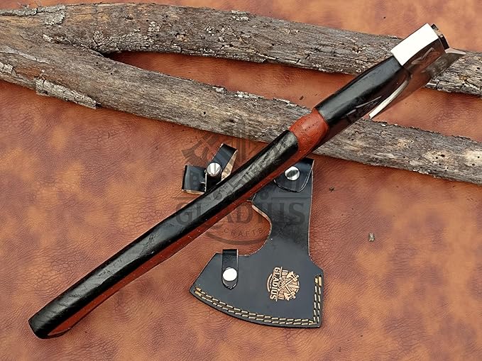| Exquisite Handmade Viking Axe - Ideal for Collectors & Enthusiasts | Authentic, Artisan-Crafted | Medieval Styled Axe with Durable and Robust High Carbon Steel (GC-AX02)
