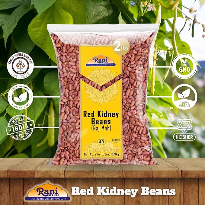 Rani Red Kidney Beans, Light 32oz (2lbs) 908g ~ All Natural | Vegan | Gluten Friendly | NON-GMO | Kosher | Raj Mah