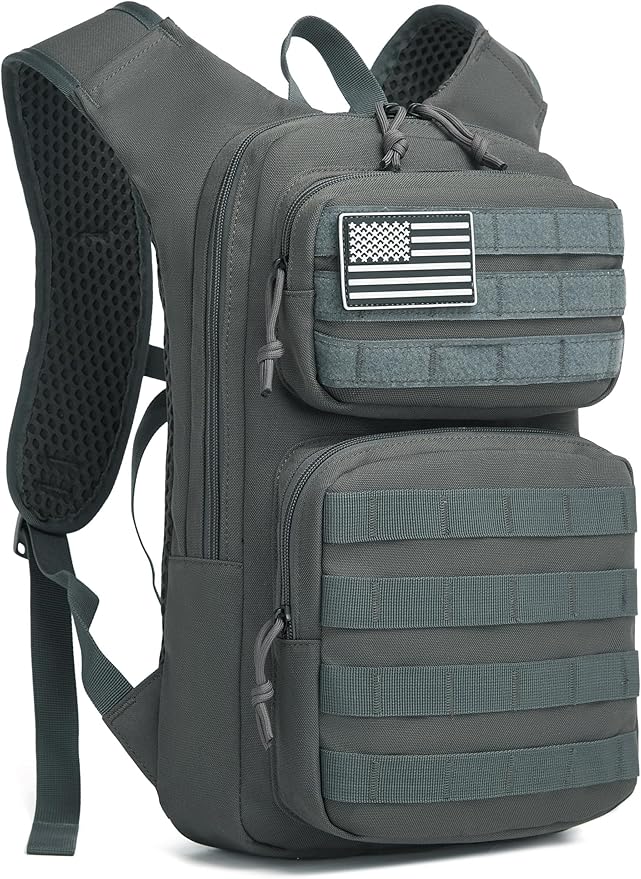 wotony Hydration Backpack with Water Bladder for Hiking Tactical Hydration Pack for Men Women Molle Water Backpack for Hiking