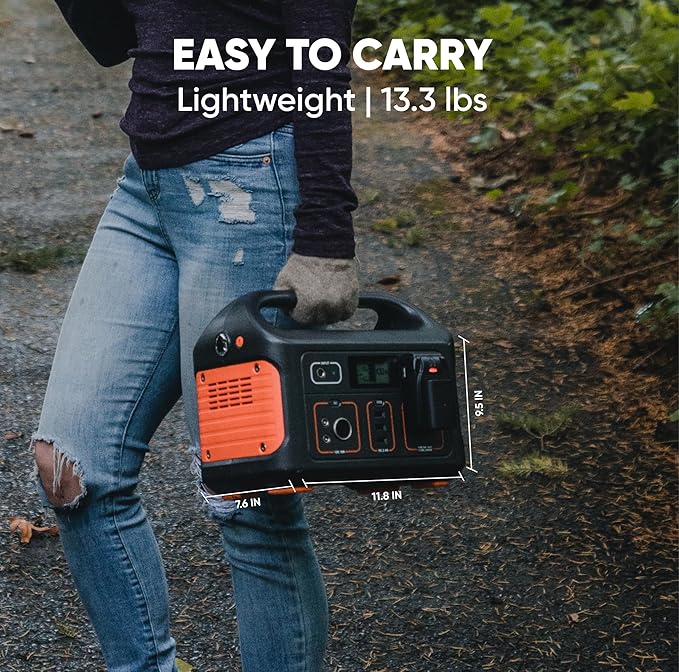 Jackery Portable Power Station Explorer 500 and 16.4 Ft Extension Cable, 518Wh Solar Generator Lithium Battery Pack with AC Outlet for Home Use, Emergency Backup,Road Trip (Solar Panel Optional)