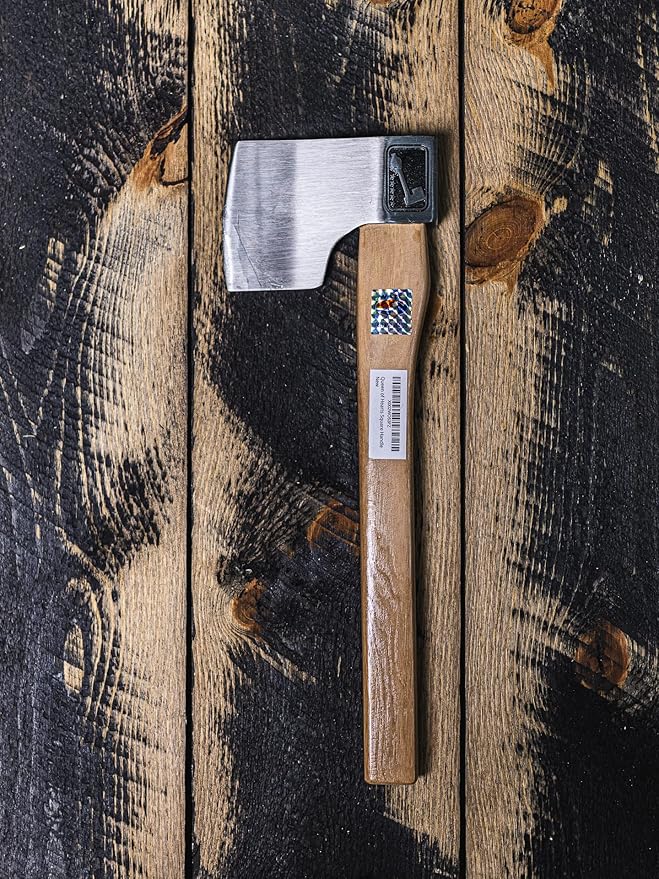 Queen of Hearts Throwing Axe: World Axe Throwing League Premium Competition Throwing Axe, WATL Throwing Hatchet with Round Hickory Wooden Handle (Square Handle)