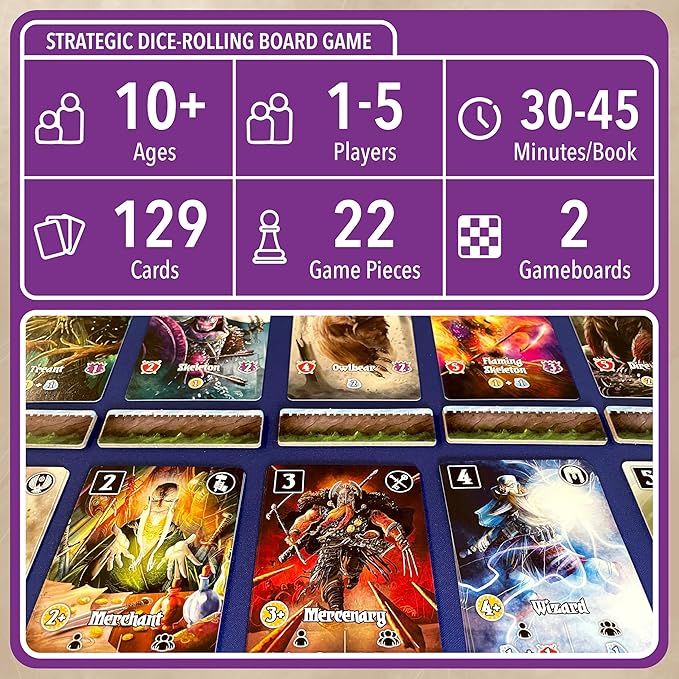 Valeria Card Kingdoms Darksworn Expansion: Cooperative Saga Adventure Board Game - Daily Magic Games