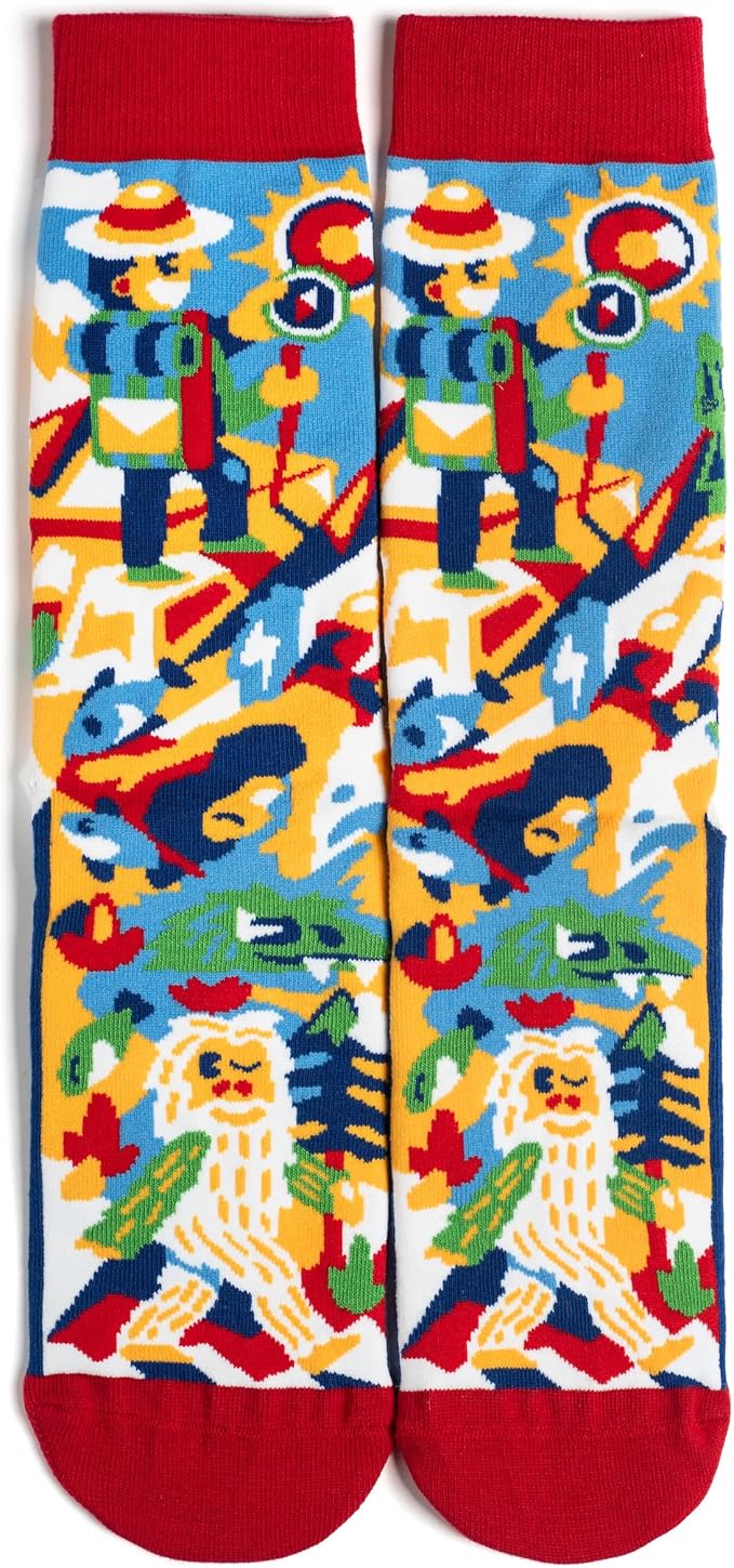Lavley Outdoors Socks With Fun Sayings - Cool Gifts for Hiking, Camping, and Mountain Lovers