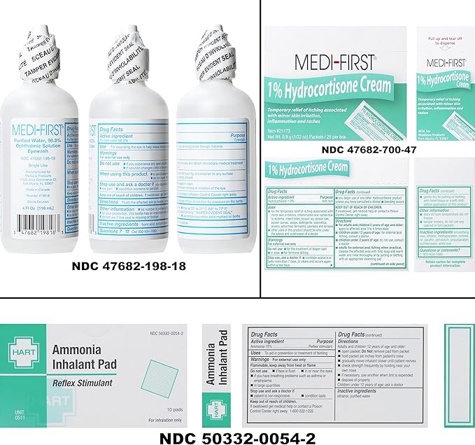 MFASCO First Aid Car Kit - Outdoor First Aid Kit for Emergencies, Compact First Aid Kit Car Essential for Travel & Camping, Easy-to-Refill, First aid Companion for Home, car, or Outdoor Adventures