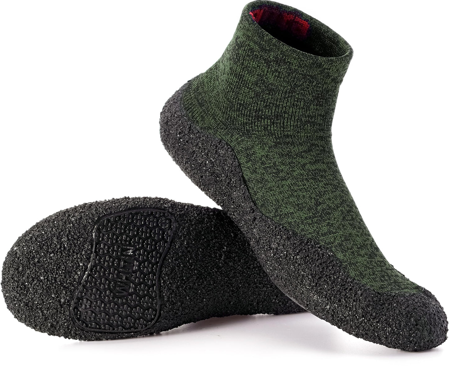 Joomra Womens Barefoot Sock Shoes Mens Minimal Water Footwear W10/M9 Green