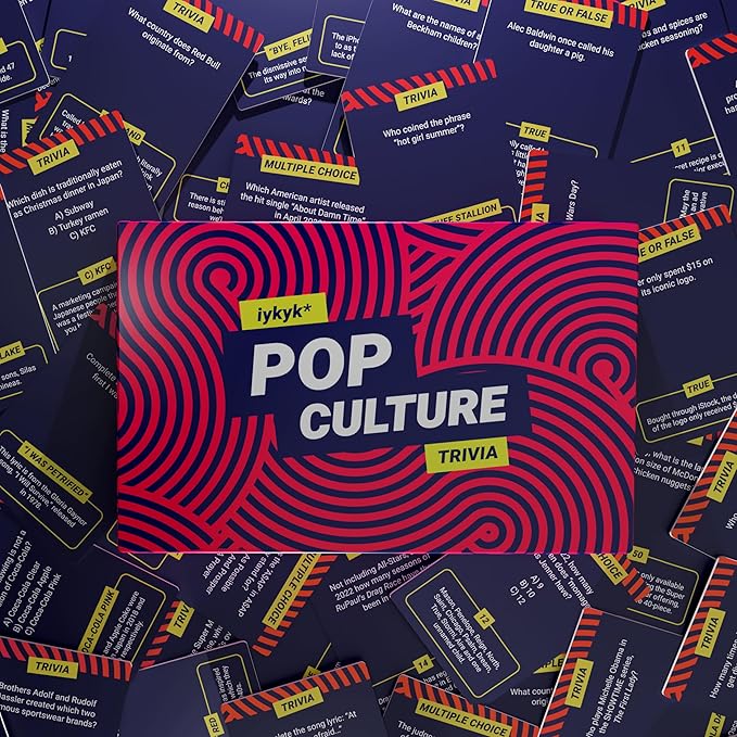 iykyk Popular Culture - Fun Quiz Game for Celebrity Gossip and Social Media Fans - 150 Quirky Questions - Perfect for Games Night, Parties, and Travel - Show Off Your Knowledge