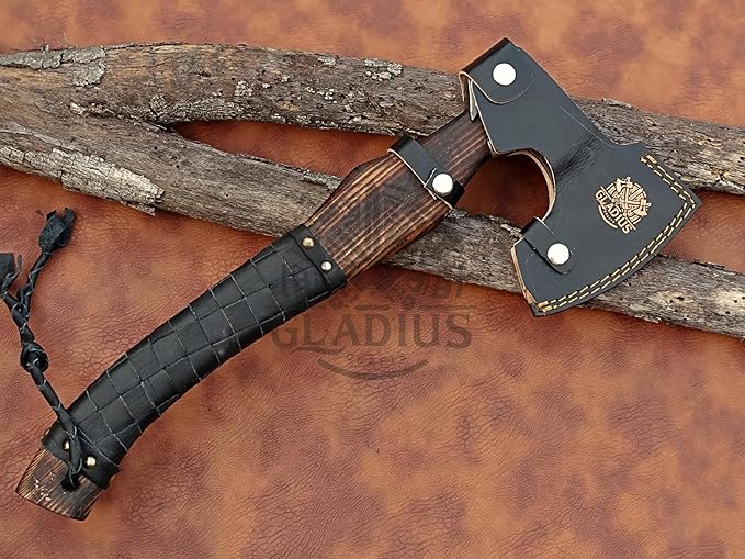 | Exquisite Handmade Viking Axe - Ideal for Collectors & Enthusiasts | Authentic, Artisan-Crafted | Medieval Styled Axe with Durable and Robust High Carbon Steel (GC-AX07)