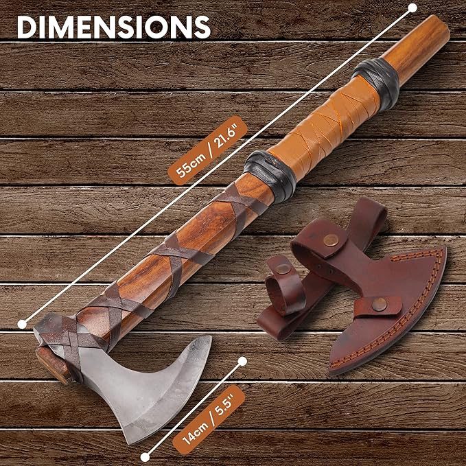 VikingsBrand Viking Battle Axe (Ragnar's Axe)