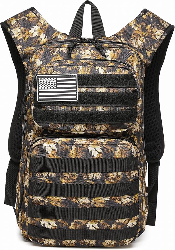 wotony Hydration Backpack with Water Bladder for Hiking Tactical Hydration Pack for Men Women Molle Water Backpack for Hiking
