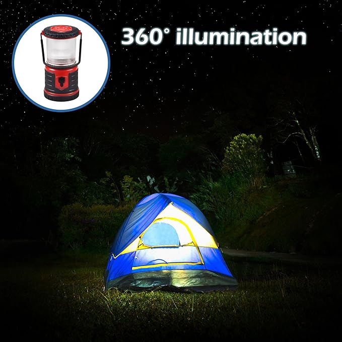 Blazin Bolt Rugged USB Rechargeable Lantern | 12000mAh Power Bank | 1000 Lumen | 350 Hours of Light | 6 Modes | Camping, Emergency, Power Outage, Storm, Blizzard, Hurricane Survival