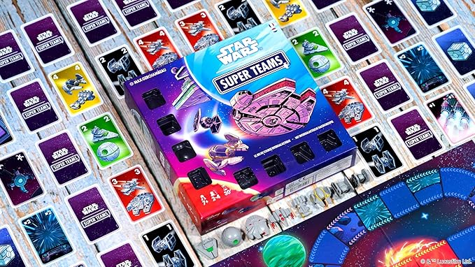 Star Wars Super Teams Board Game - Fast-Paced Strategy Race Through The Galaxy, Fun for Families, Kids & Adults, Ages 7+, 2-4 Players, 30 Minute Playtime, Made by Zygomatic