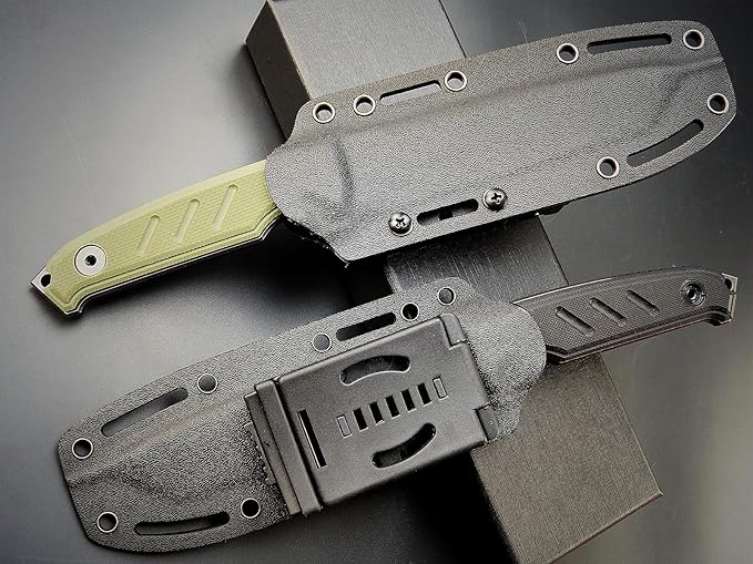 Eafengrow EF129 Fixed Blade Knife, DC53 Steel Tanto Blade,G10 Handle Full Tang Fixed Knifes Straight Knife for Camping Hunting Adventure Survival and EDC Tool