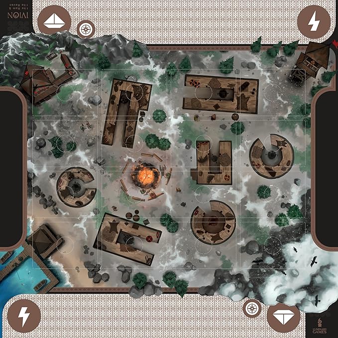 IVION: The Ram and The Raven | APE Games | Board Game | 2 Players | 20-60 Minutes | Ages 14+ | Fantasy | Hero Dueling | Deck Building | Cross Compatible | Season 2 | Aislyn Hall and Aaron Shaw