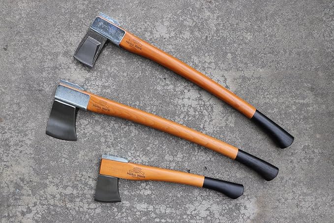 1844 Helko Werk Germany Vario Splitting Axe - German Made Midsize Splitter Axe for Splitting Wood and Splitting firewood - Head 4.5 lbs, Handle 30 in. (Medium Splitting Axe) #10059