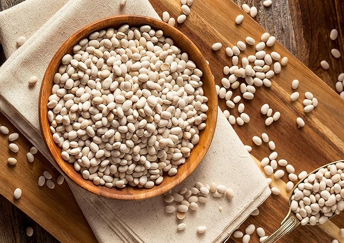 Food to Live Navy Beans, 6 Pounds Raw, Dried, Vegan, Kosher, Whole Small White Kidney Beans in Bulk, Good Source of Protein, Fiber, Folate, and Copper. Low Sodium. Great for Cooking and Soups