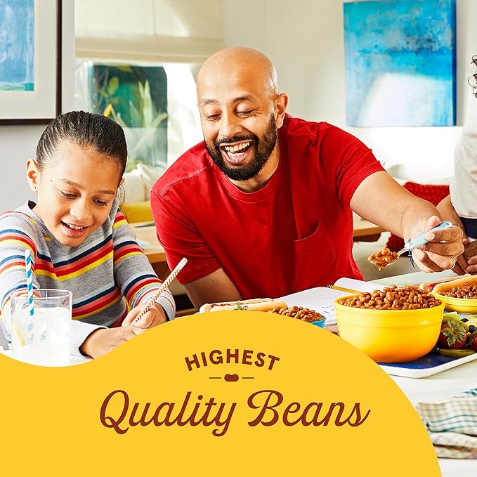 BUSH'S BEST 16 oz Canned Honey Sweet Baked Beans, Source of Plant Based Protein and Fiber, Low Fat, Gluten Free, (Pack of 12)