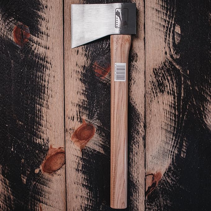 Lieutenant Throwing Axe: World Axe Throwing League Premium Competition Throwing Axe with Throwing Hatchet Nylon Sheath and Hickory Wooden Handle