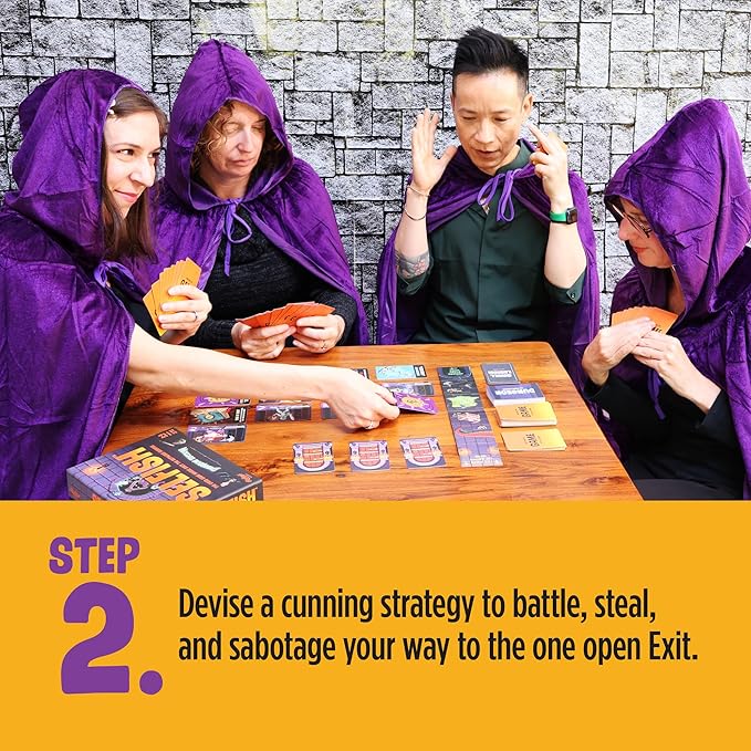 Ridley's Selfish: Dungeon Edition ??Fantasy Dungeon Crawl Card Game for Adults, Teens & Kids 10+, Survival Strategy 2-5 Players, Fast-Paced Party Activity for Fans of The Traitors