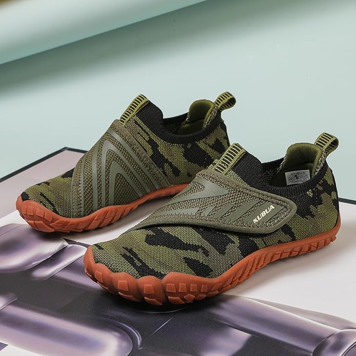 KUBUA Kids Hiking Water Shoes Boys Girls Barefoot Shoes Multifunctional Tennis Sneakers Toddler Little Big Kid