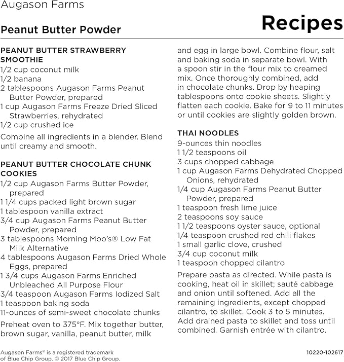 Augason Farms Peanut Butter Powder 2 lbs No. 10 Can