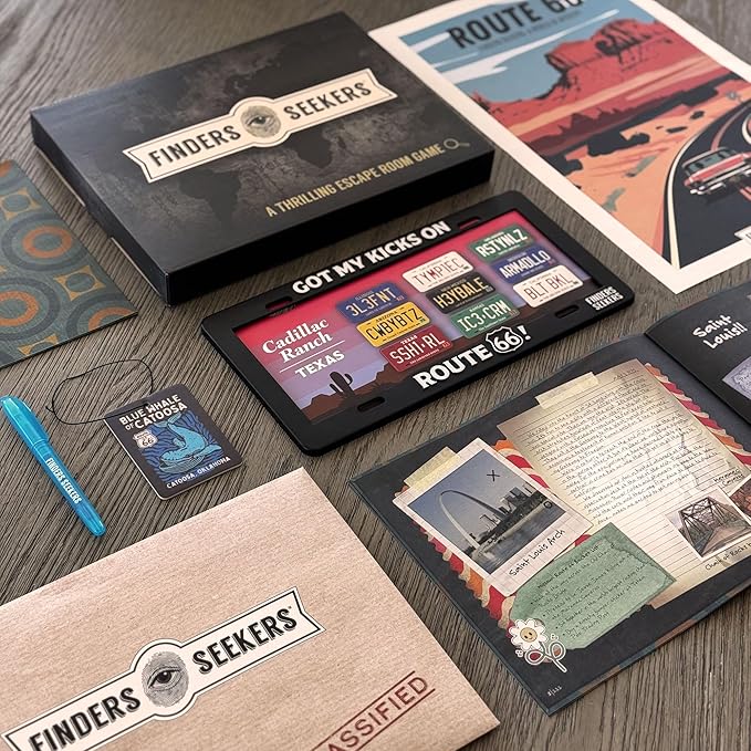 Mystery Game | Route 66 Road to Riches – Be a Detective and Investigate an Unsolved case, Puzzle Game Like an Escape Room, for Date Night, Family Night or Solo.