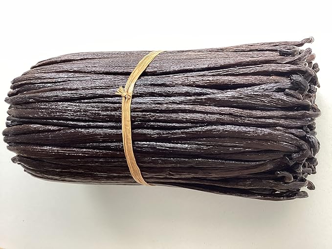 16oz Tahitian Vanilla Beans Grade A. 6"-7" Bulk for Extract, Cooking and Baking by FITNCLEAN VANILLA| 1Lb Fresh Gourment Natural NON-GMO Whole Pods