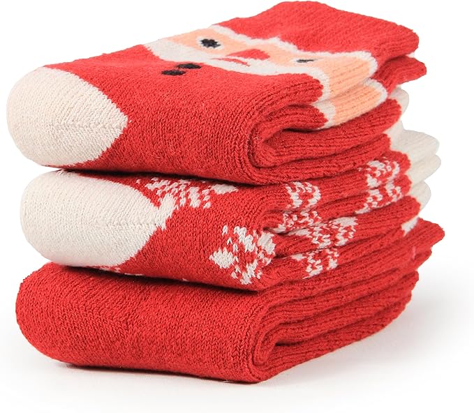 BomKinta Boot Socks for Women Winter Solid Thick Warm Socks Cozy Crew Socks Christmas Gift