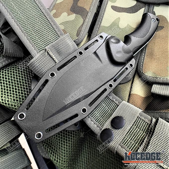 KCCEDGE BEST CUTLERY SOURCE Tactical Knife Hunting Knife Survival Knife 9" Full Tang Fixed Blade Knives Camping Accessories Camping Gear Survival Kit Survival Gear and Equipment Tactical Gear 80213